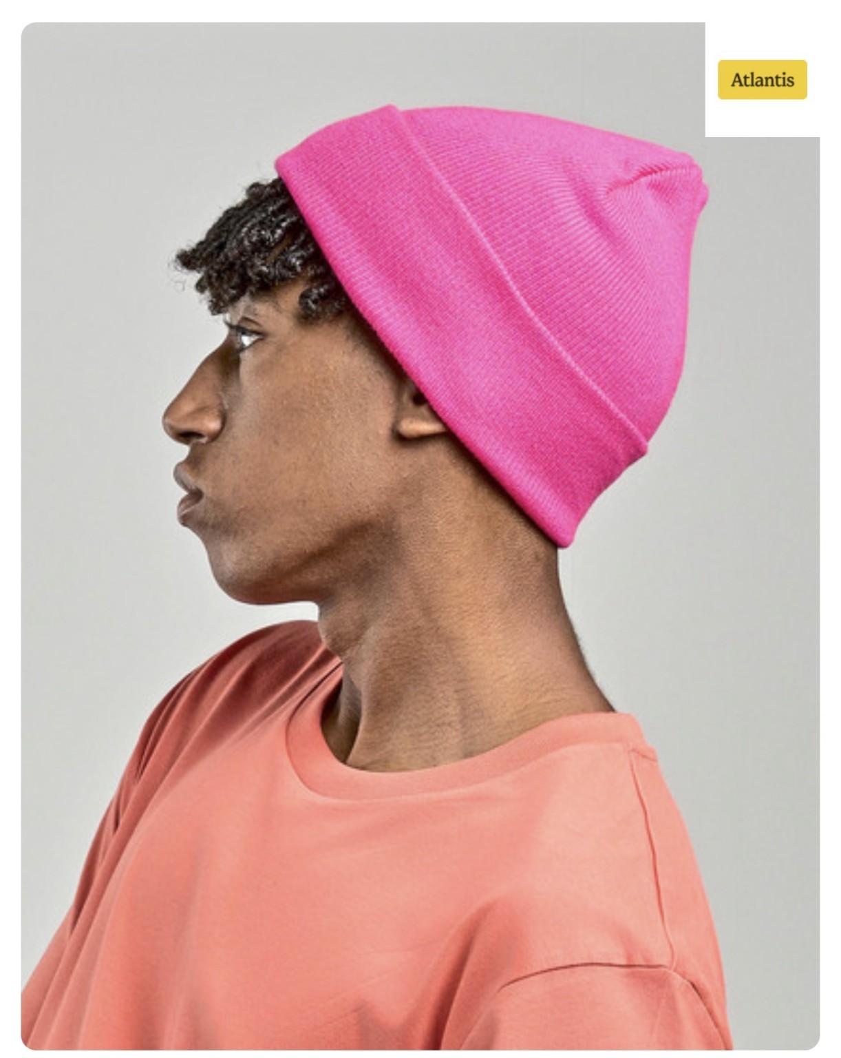 Pink cuffed Beanie